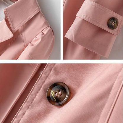 Elevare – Women’s Button-Up Trench Coat