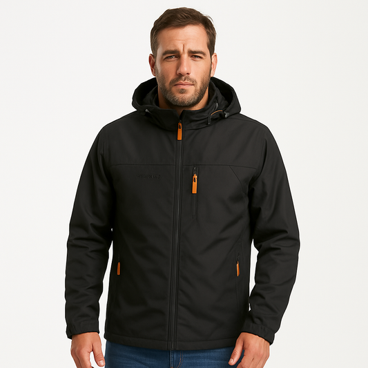 Men’s Multi Pocket Full Zip Hooded Jacket