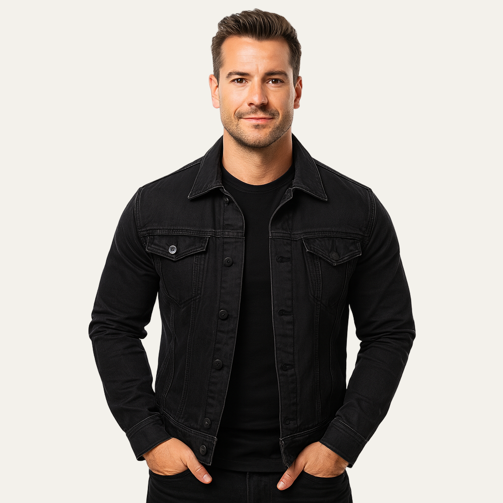 Men’s Classic Button Down Denim Jacket