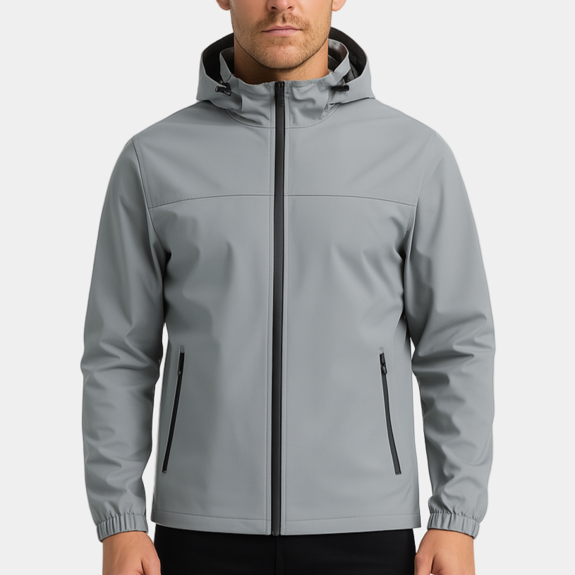 Waterproof Men's Hooded Windbreaker Jacket