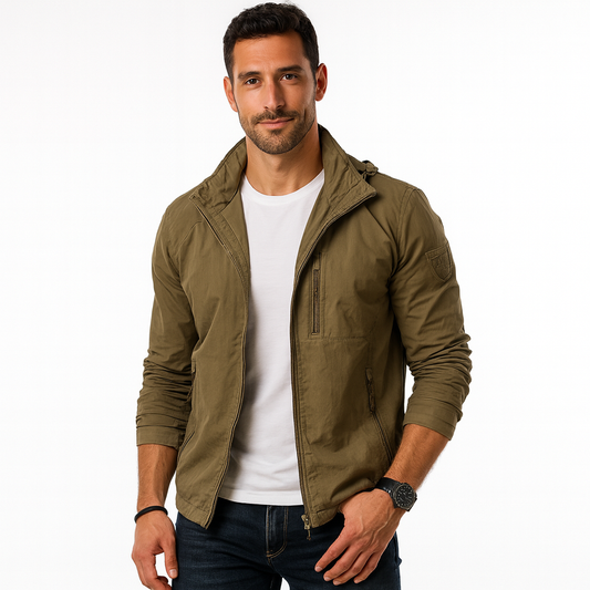 Men’s Outdoor Full Zip Hooded Jacket