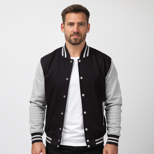 Men’s Color Block Varsity Jacket
