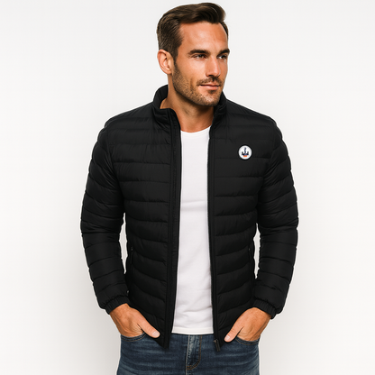 Men’s Full Zip Stand Collar Puffer Jacket