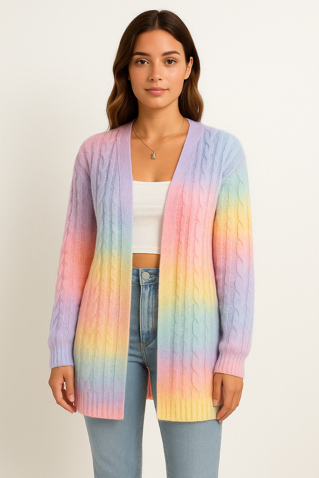 Stylish Women's Oversized Cardigan Sweater - BritishElegance