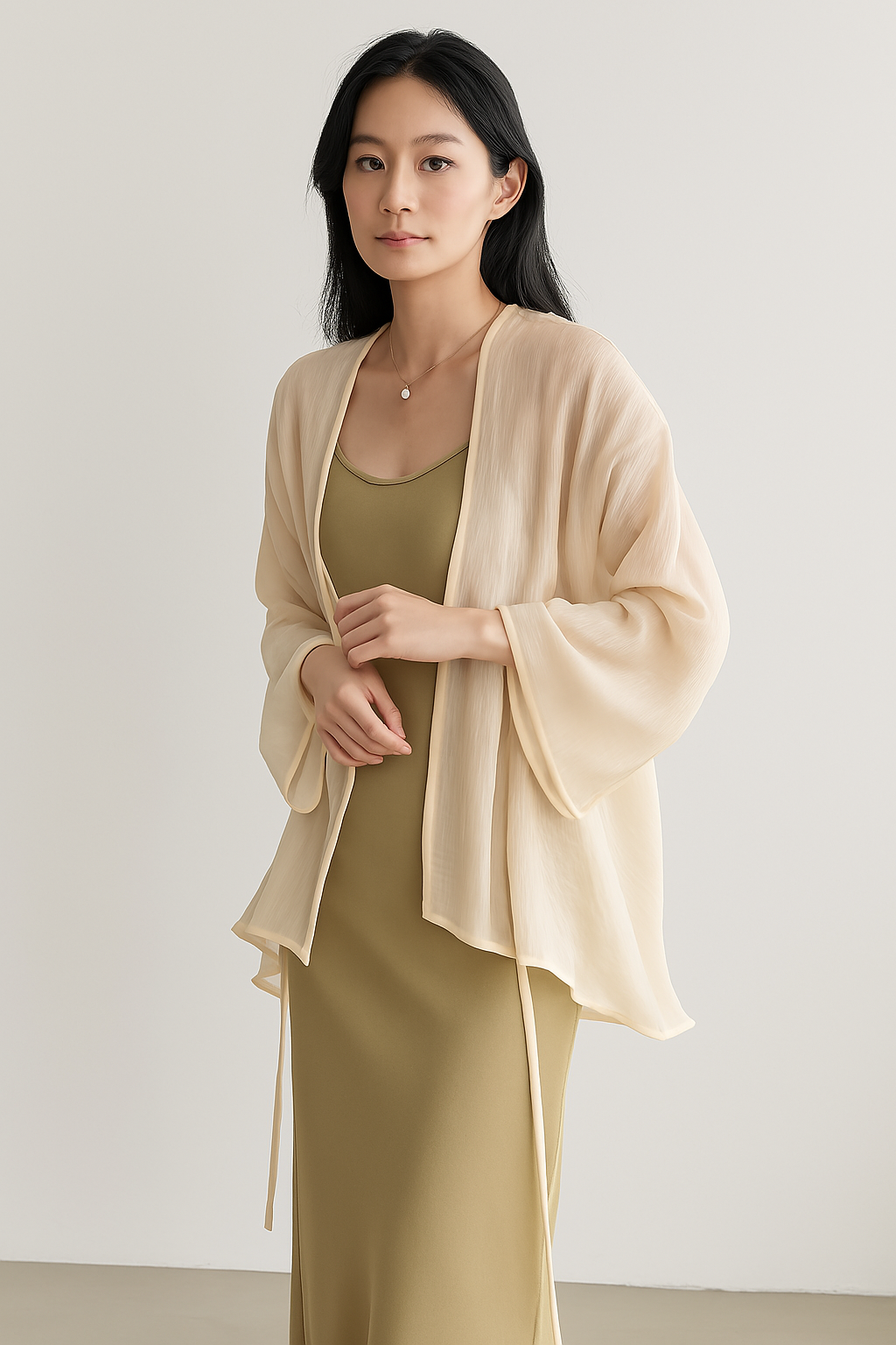 Soft Cozy Open Front Cardigan for Women - BritishElegance