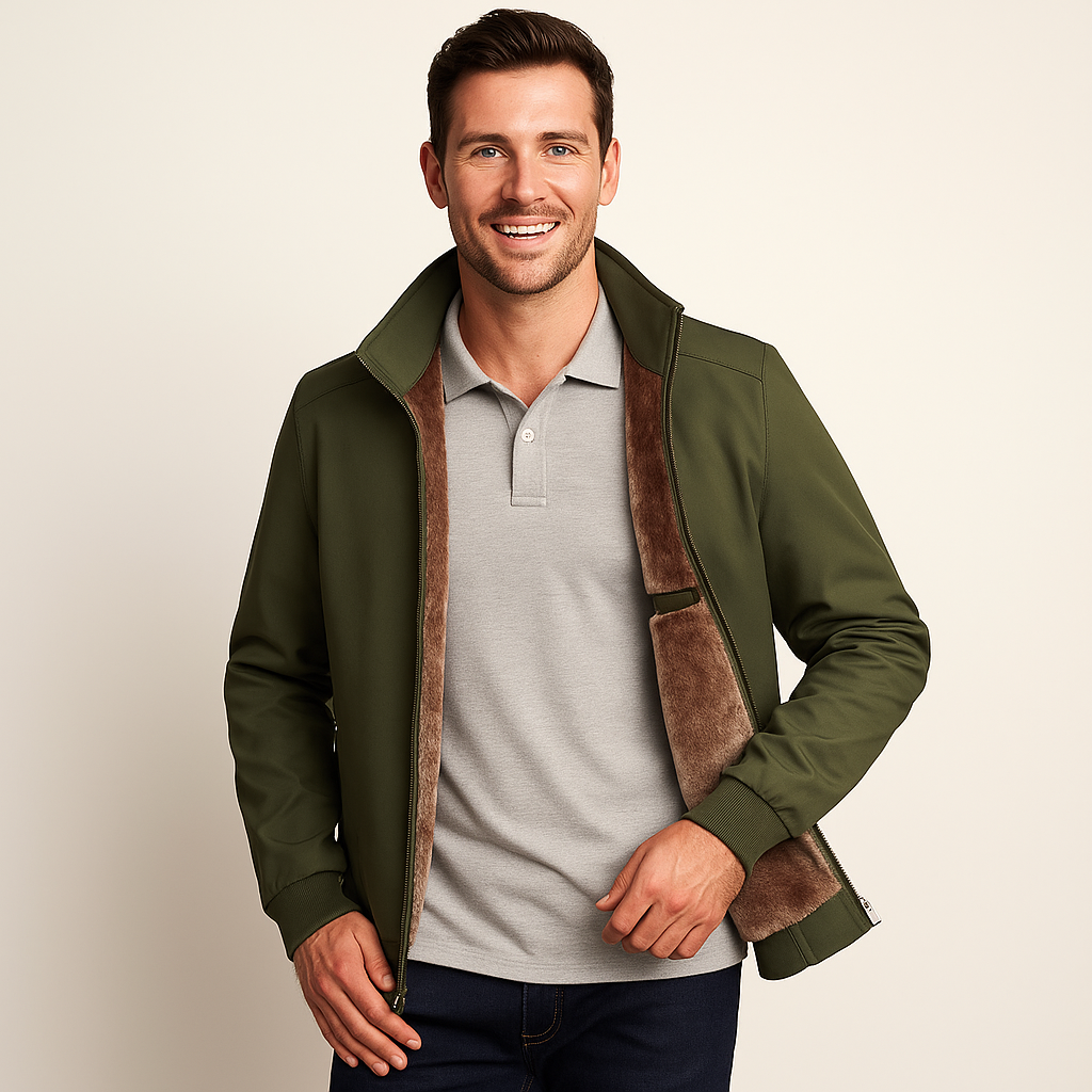Men's Sherpa-Lined Winter Jacket