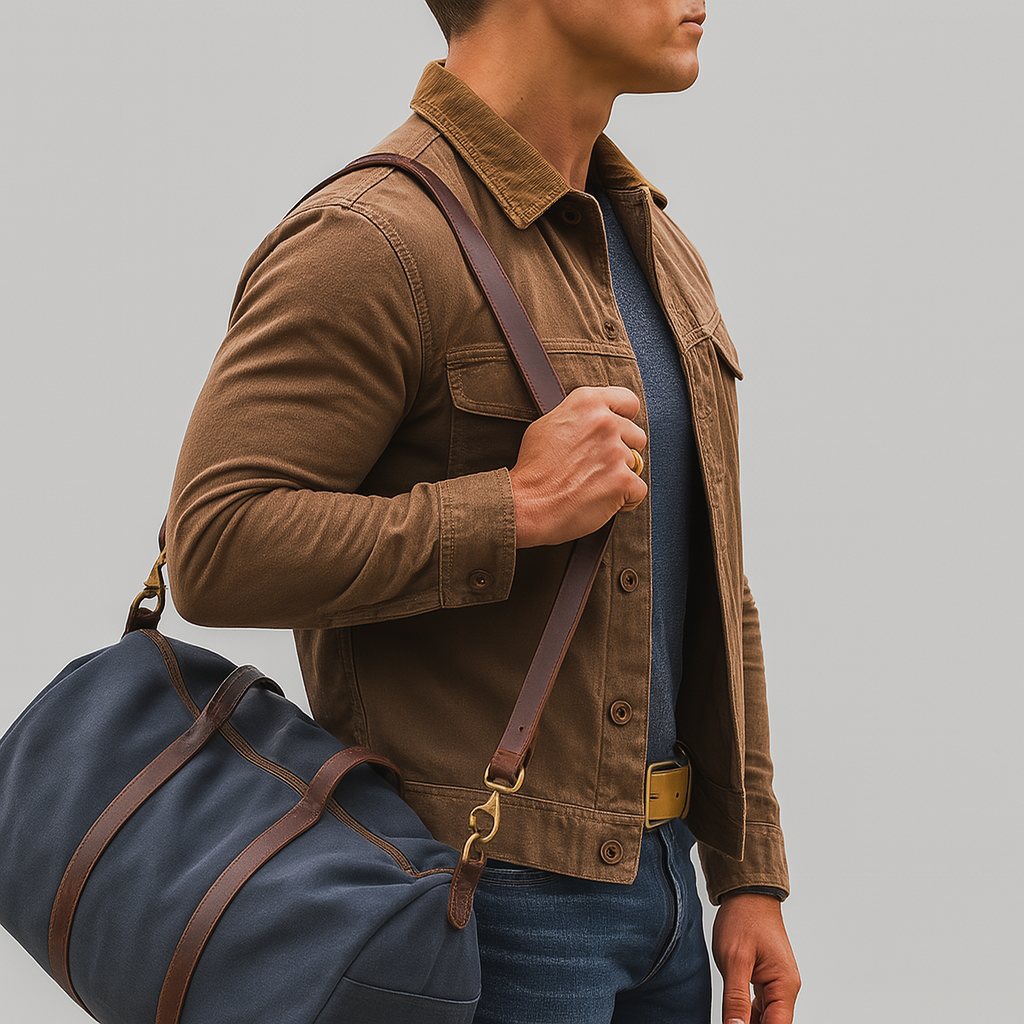 Men’s Vintage Rugged Button-Front Outdoor Jacket