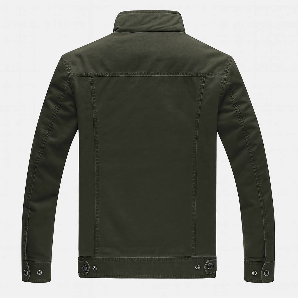 Men’s Military Field Jacket with Utility Pockets