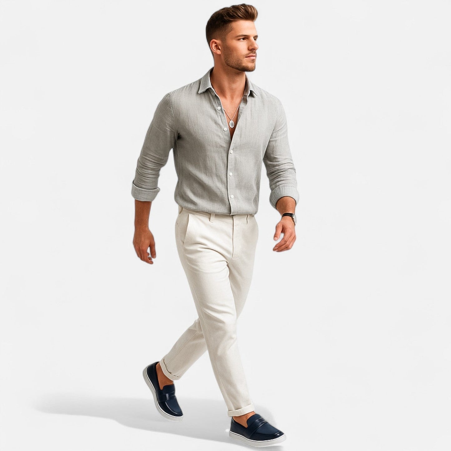 Men’s Hybrid Leather Penny Loafers