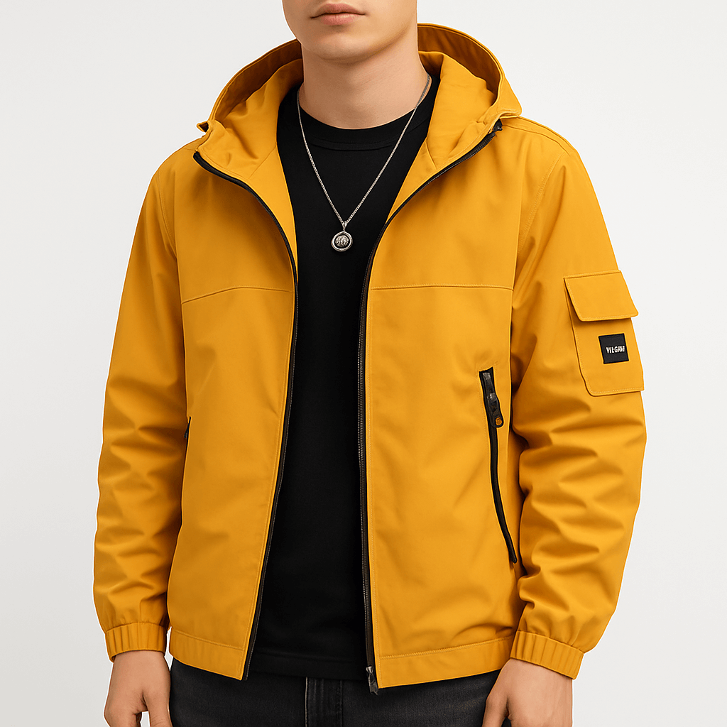 Water-Resistant Hooded Jacket