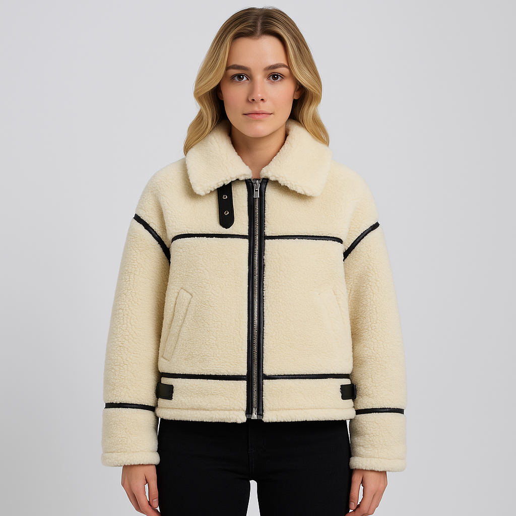 Raiza | Fleece Jacket - Oversized Zip-Up Autumn Outerwear for Women