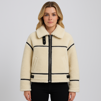 Raiza | Fleece Jacket - Oversized Zip-Up Autumn Outerwear for Women