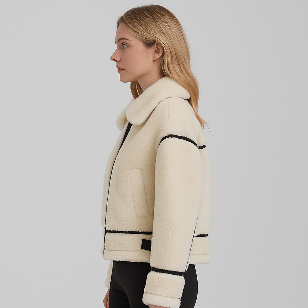 Raiza | Fleece Jacket - Oversized Zip-Up Autumn Outerwear for Women