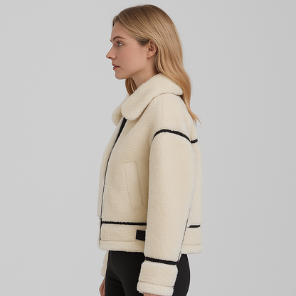 Raiza | Fleece Jacket - Oversized Zip-Up Autumn Outerwear for Women