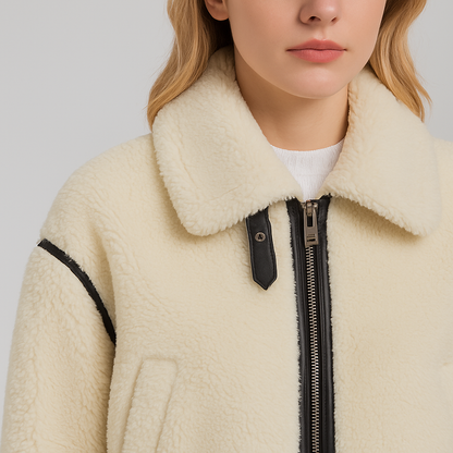 Raiza | Fleece Jacket - Oversized Zip-Up Autumn Outerwear for Women