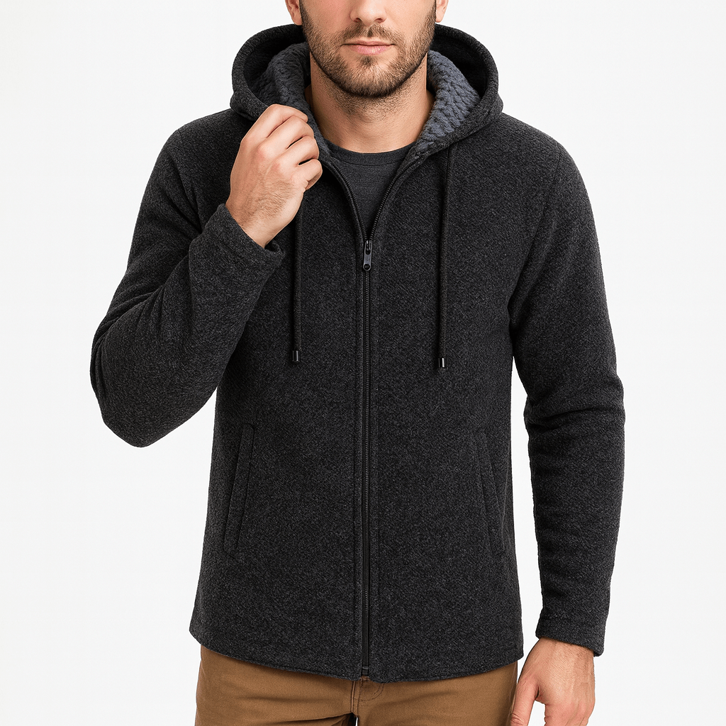Chenille Hooded Cardigan