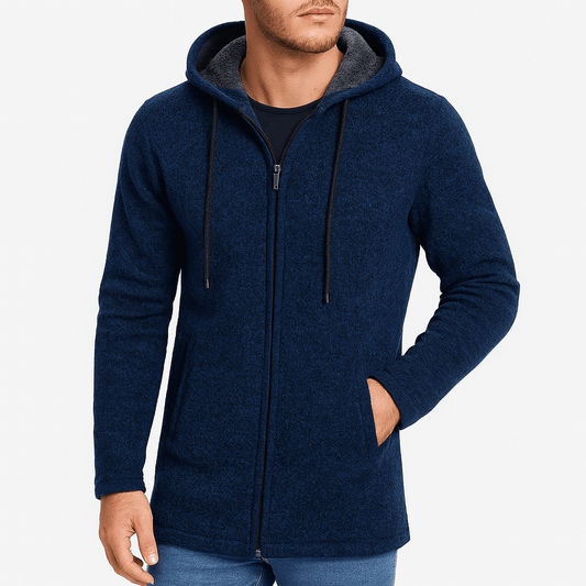 Chenille Hooded Cardigan