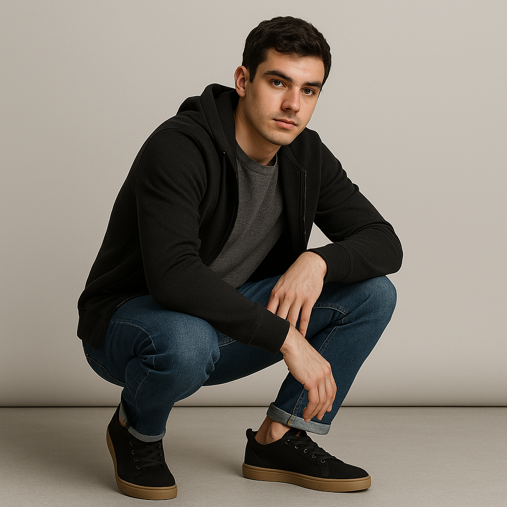 The Elston Sneaker – Men’s Canvas Lace Up Trainers