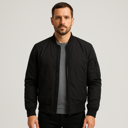 Men’s Zip-Up Bomber Jacket | Summer