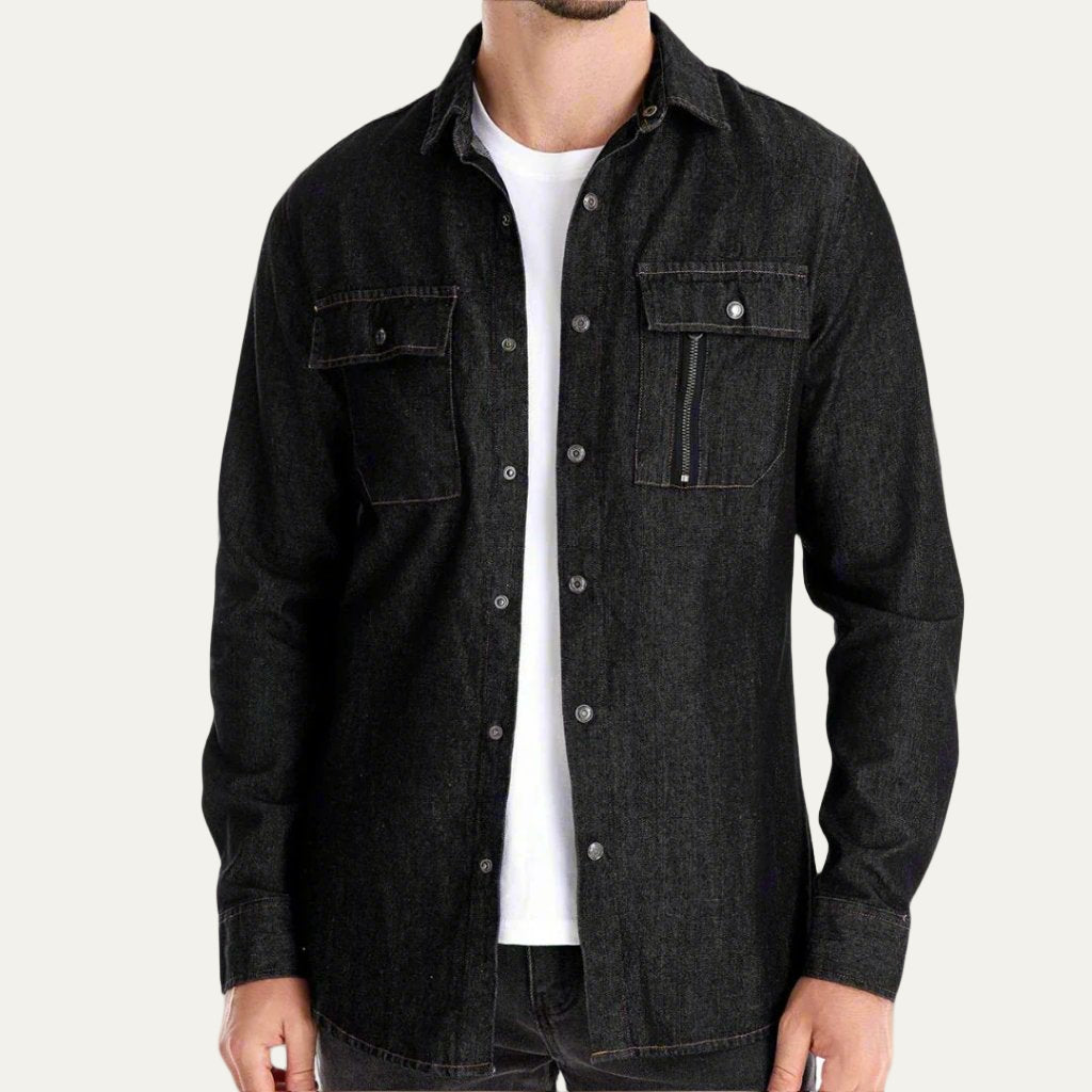 Men’s Heavy Twill Button Denim Jacket