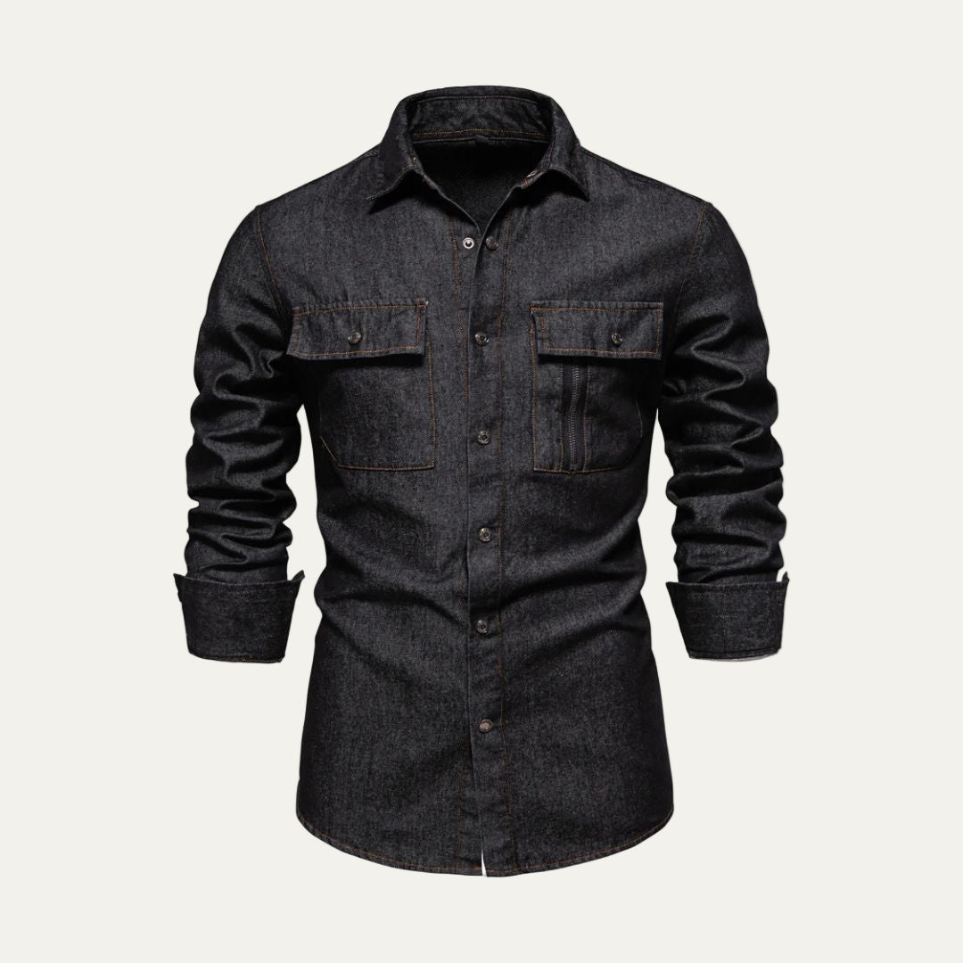 Men’s Heavy Twill Button Denim Jacket