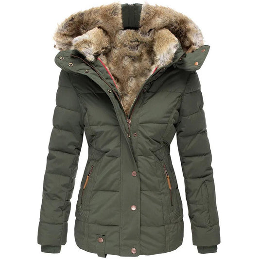 Fashionable Waterproof Winter Coat With Fancy Details - BritishElegance