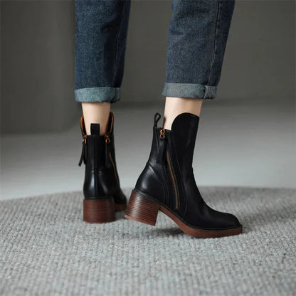 Josephina | Block Heel Women's Ankle Boots