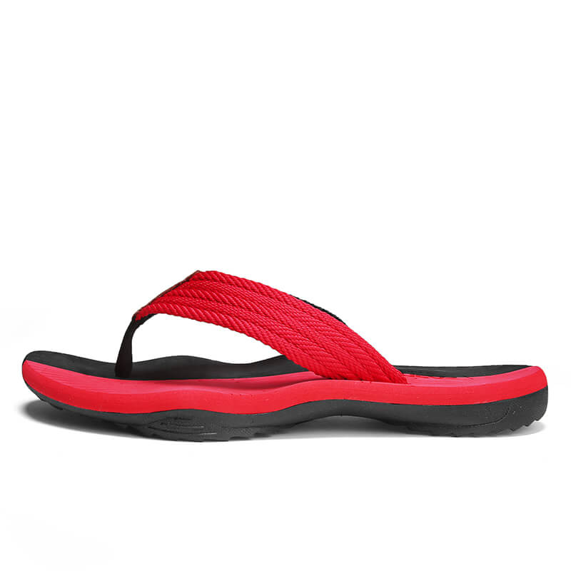 Softer Flip Flops - Orthopaedic Arched Anti-Sweat Sandal Red