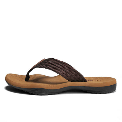 Softer Flip Flops - Orthopaedic Arched Anti-Sweat Sandal Brown
