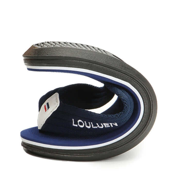 Massage Italian Flip Flops - Comfort Anti-Sweat Sandal Blue