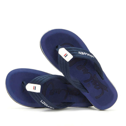 Massage Italian Flip Flops - Comfort Anti-Sweat Sandal Blue