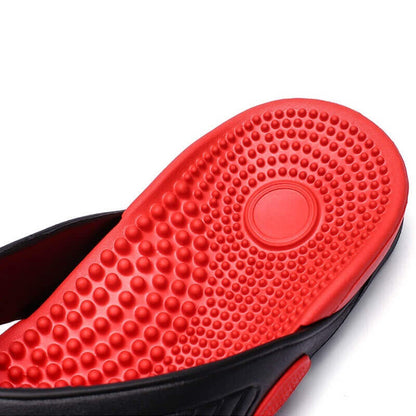 Massage Flip Flops Sport - Orthopaedic Sandal Red