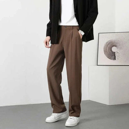 Chino Pants - Polyester Blend Straight Cut & Easy Movement