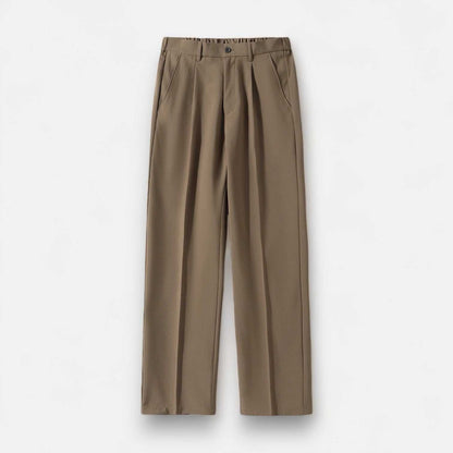Chino Pants - Polyester Blend Straight Cut & Easy Movement