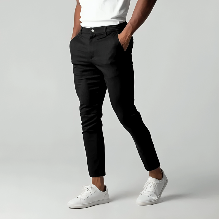 Chino Trouser - Roomy Hip Tapered Leg & Flexible Shape Fit