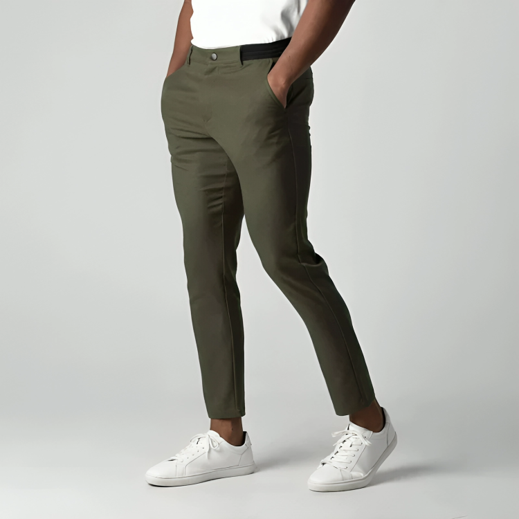 Chino Trouser - Roomy Hip Tapered Leg & Flexible Shape Fit