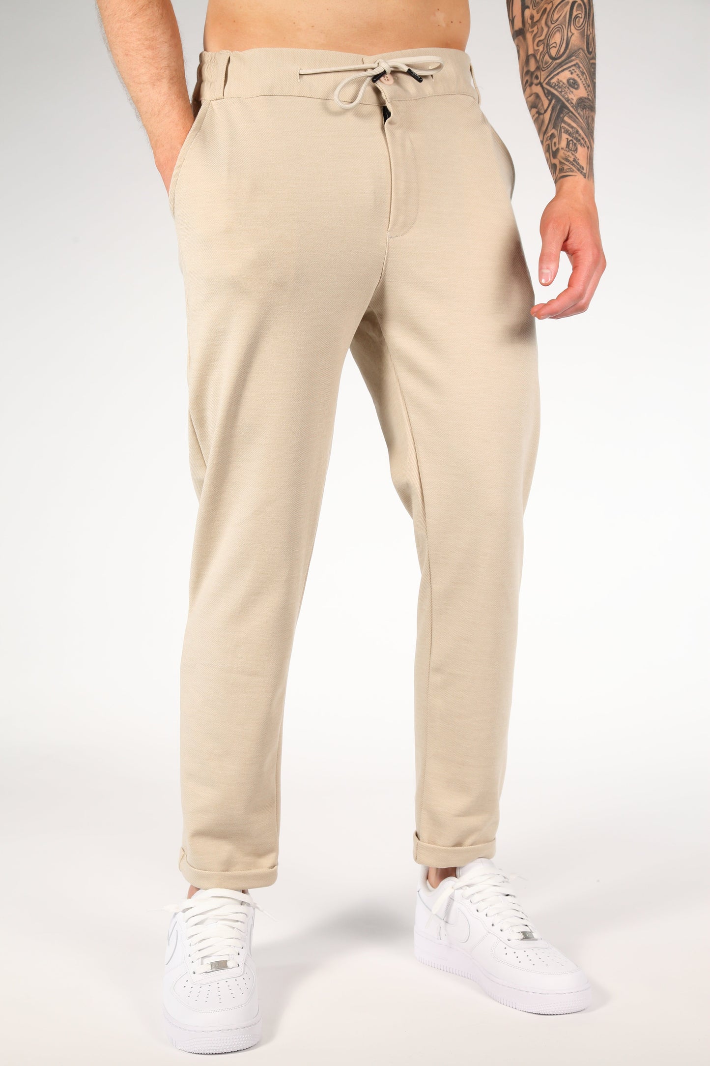 Chino Trousers - Stretch Blend Classic Cut & Easy Movement