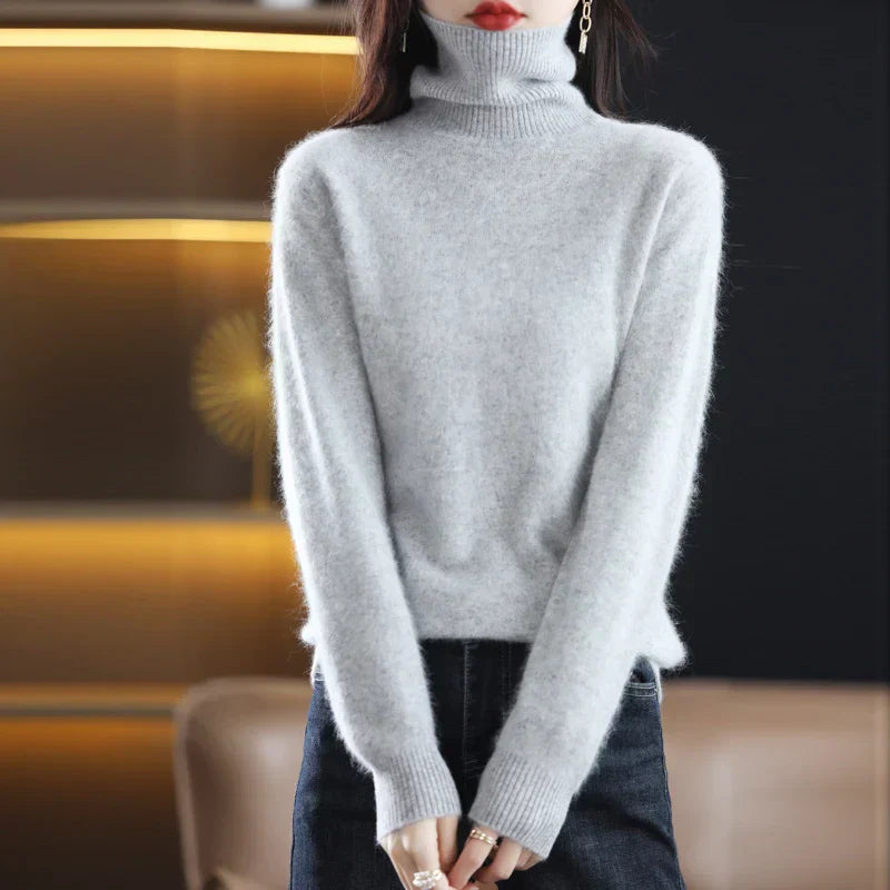 Chloe – Women's Chic Knit Turtleneck Pullover