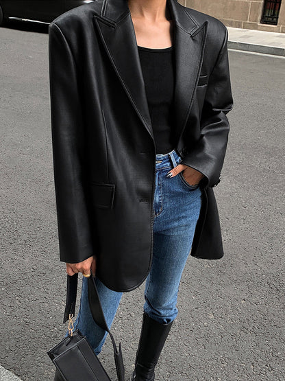 Chloe | Women's Classic Lapel Pocketed Tailored Blazer