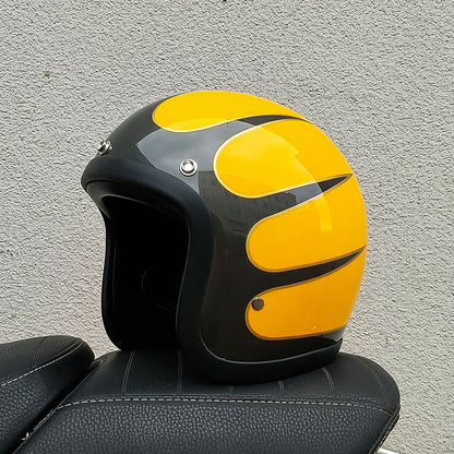 Classic Vintage Motorcycle Helmet DOT ECE Certified