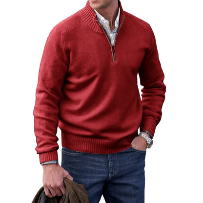 Men’s Quarter Zip Pullover with Shoulder Seams