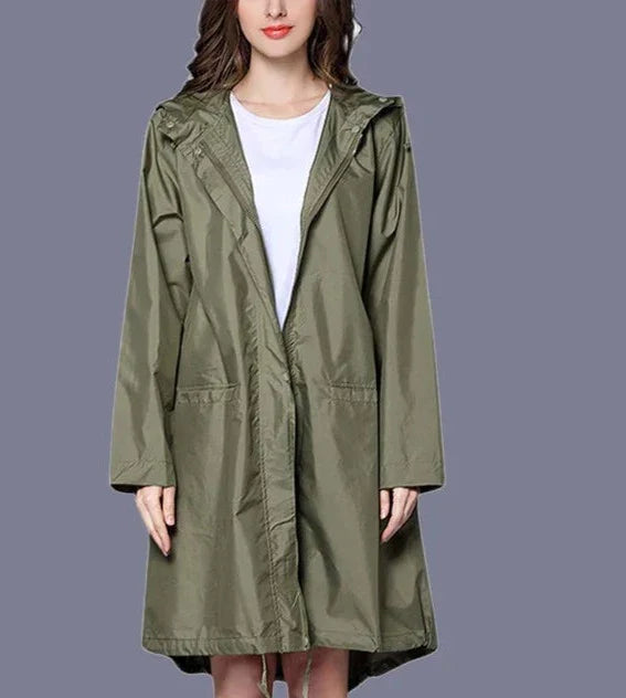 Waterproof Women's Zip Rain Jacket