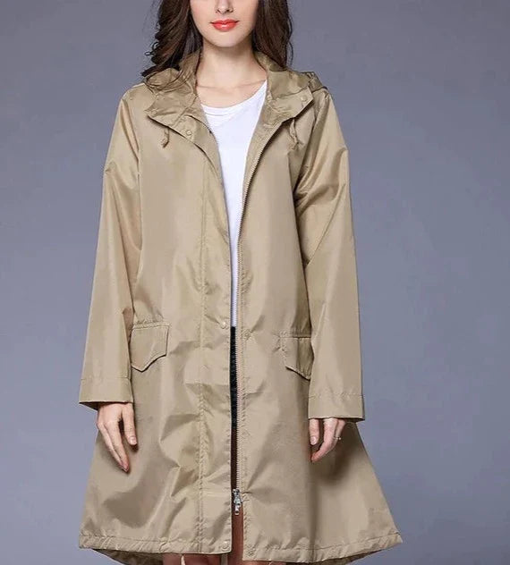 Anya – Women’s Casual Zip-Up Raincoat