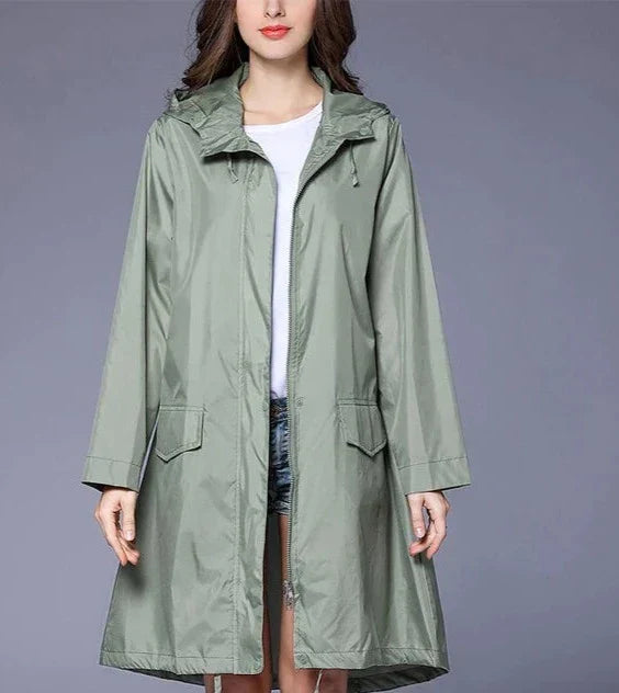 Anya – Women’s Casual Zip-Up Raincoat