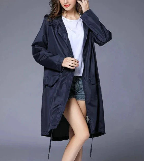 Anya – Women’s Casual Zip-Up Raincoat