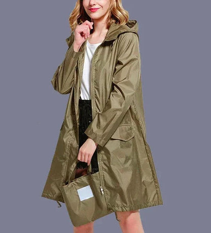 Anya – Women’s Casual Zip-Up Raincoat