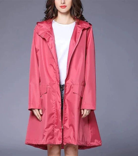 Anya – Women’s Casual Zip-Up Raincoat