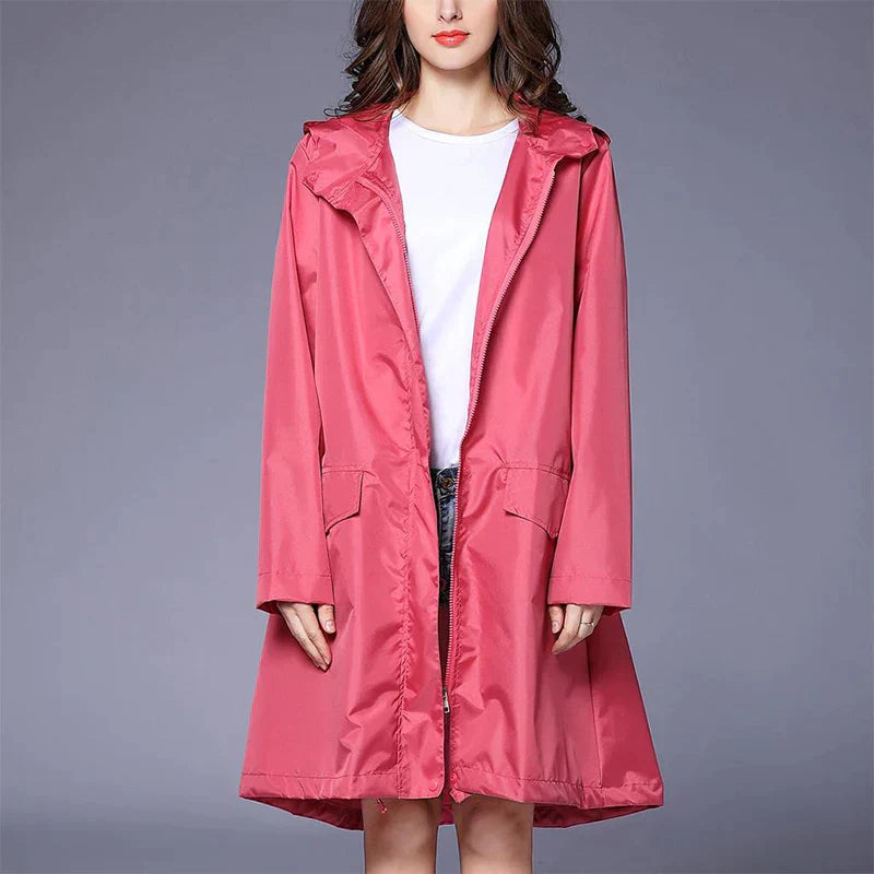 Anya – Women’s Casual Zip-Up Raincoat