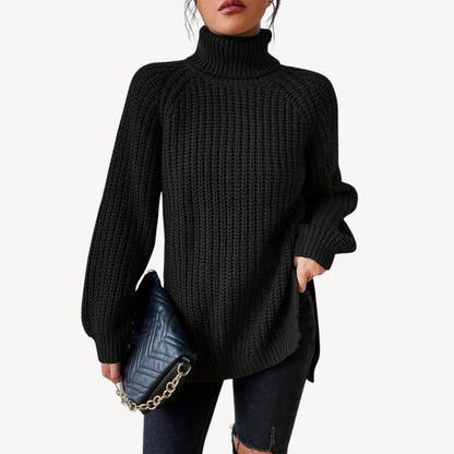 Women’s Y2K Turtleneck Knit Sweater