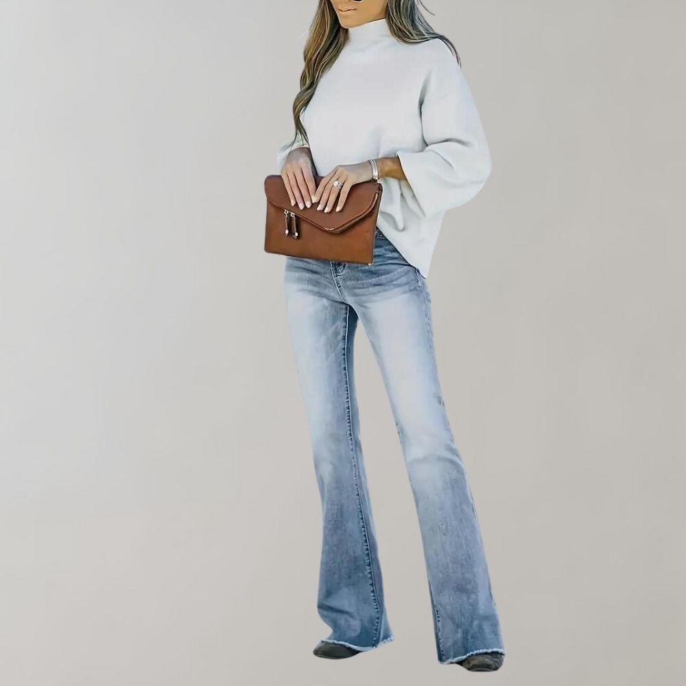 Ciara Jeans | Women's Washed Flare Jeans